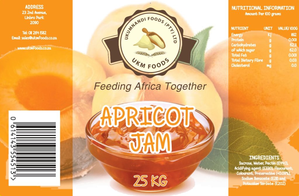 High Res Apricot Jam 25kg
